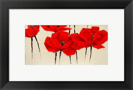 Abstract Red Poppies