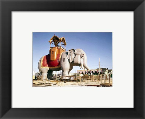 Framed Art Lucy the Margate Elephant HABS NJ Wall Decor 18x24 Artwork
