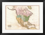 1818 Pinkerton Map of North America