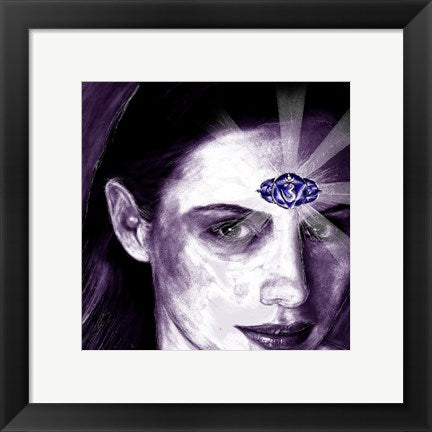 Framed Art Third Eye Chakra Wall Decor 18x24 Artwork