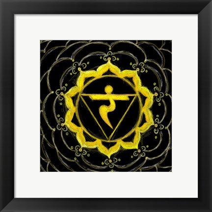 Framed Art Manipura - Solar Plexus Chakra, Sparkling Jewel by Veruca Salt Wall Decor 18x24 Artwork