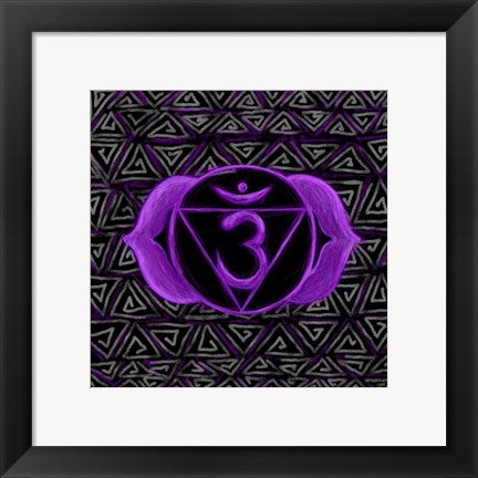 Framed Art Frame Art Ajna - Third Eye Chakra, Awareness by Veruca Salt Wall Decor 18x24 Artwork