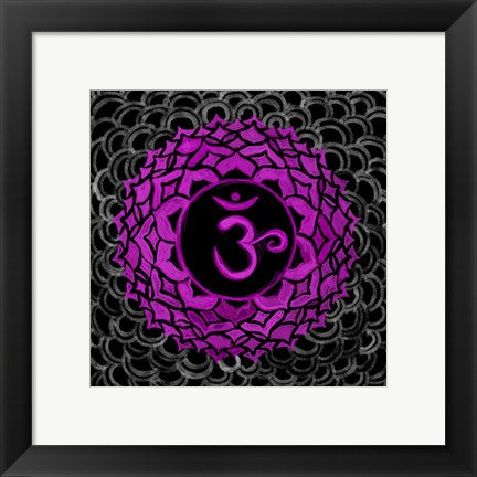 Framed Art Sahasrara - Crown Chakra, Thousandfold by Veruca Salt Wall Decor 18x24 Artwork