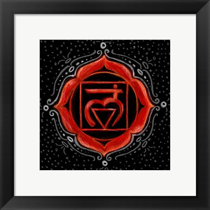 Framed Art Muladhara - Root Chakra, Support by Veruca Salt Wall Decor 18x24 Artwork
