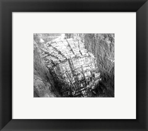 Framed Art As the Hoover Dam forms Framed Art for your Home Wall Decor 18x24 Artwork