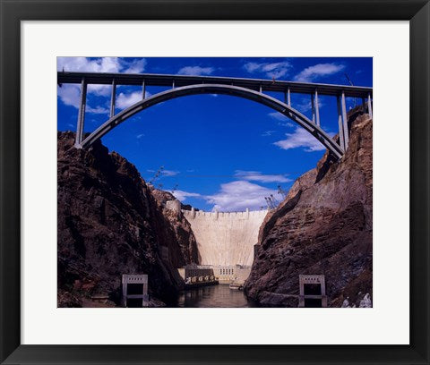 Framed Art Hoover Dam with Bypass from Reclamation Wall Decor 18x24 Artwork