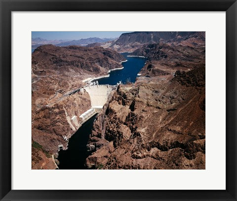 Framed Art Frame Art Above Hoover Dam near Boulder City, Nevada Wall Decor 18x24 Artwork