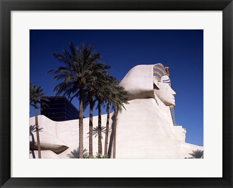 Framed Art Frame Art Dramatic Sphynx at the Luxor Hotel Casino in Las Vegas Excalibur Hotel Turets, Las Vegas, Nevada Wall Decor 18x24 Artwork