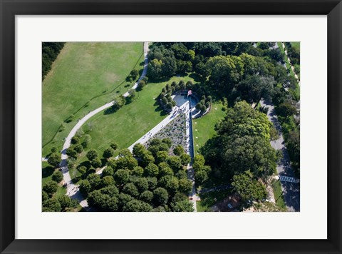 Framed Art Ariel view of the Korean War Monument Wall Decor 18x24 Artwork