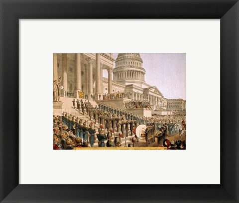 Framed Art Inauguration at the Capital Wall Decor 18x24 Artwork