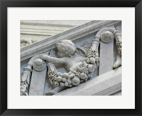 Framed Art Library of congress architecture detail child turned Wall Decor 18x24 Artwork