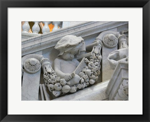 Framed Art Library of congress architecture detail child reading Wall Decor 18x24 Artwork