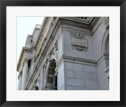 Framed Art Library of Congress Washington Wall Decor 18x24 Artwork