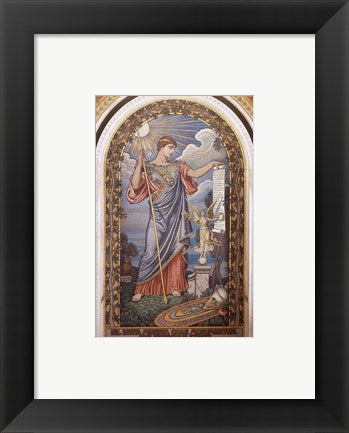 Framed Art Second Floor, East Corridor. Mosaic of Minerva library of congress washington Wall Decor 18x24 Artwork