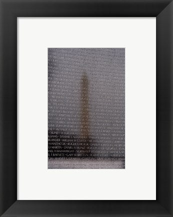 Framed Art Vietnam Veterans Memorial in Washington DC Wall Decor 18x24 Artwork