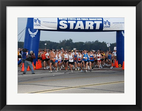 Framed Art Air Force Marathon Framed Art for your Home Wall Decor 18x24 Artwork