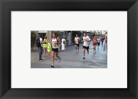Framed Art Jersey Marathon 2011 Wall Decor 18x24 Artwork
