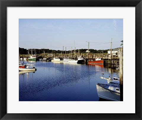 Framed Art Orleans harbor, Cape Cod, Massachusetts Wall Decor 18x24 Artwork