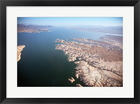 Framed Art Frame Art Aerial view, Lake Mead near Las Vegas, Nevada and the Grand Canyon Wall Decor 18x24 Artwork
