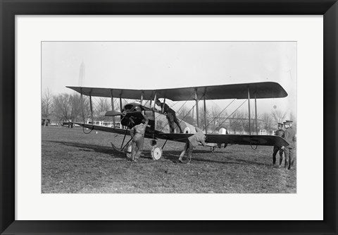 Framed Art Allied Aircraft Before Flight Wall Decor 18x24 Artwork