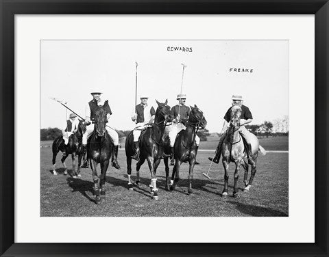 Framed Art Edwards Freake and others Polo Wall Decor 18x24 Artwork