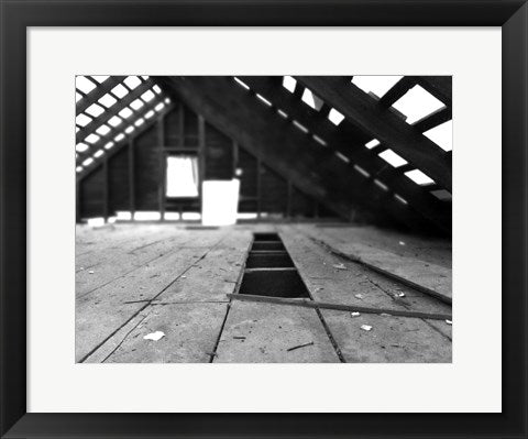 Framed Art Abandoned Attic Framed Art for your Home Wall Decor 18x24 Artwork