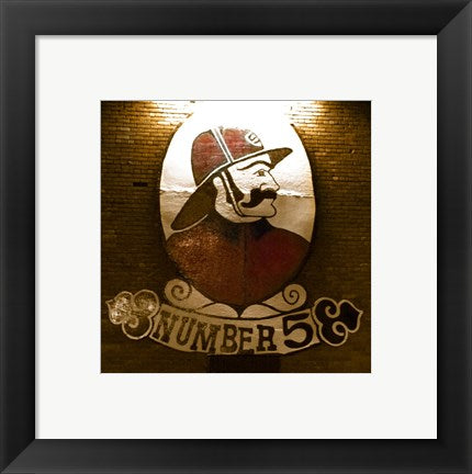 Framed Art Firehouse Number 5 Framed Art for your Home Wall Decor 18x24 Artwork
