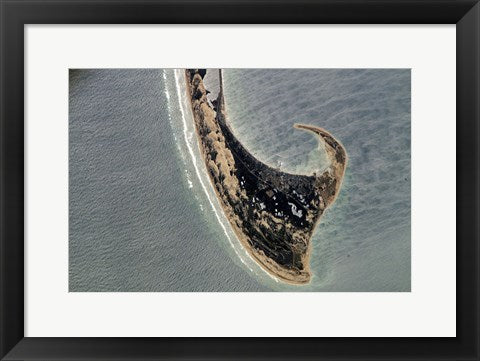 Framed Art Provincetown Cape Cod photographed from space Wall Decor 18x24 Artwork