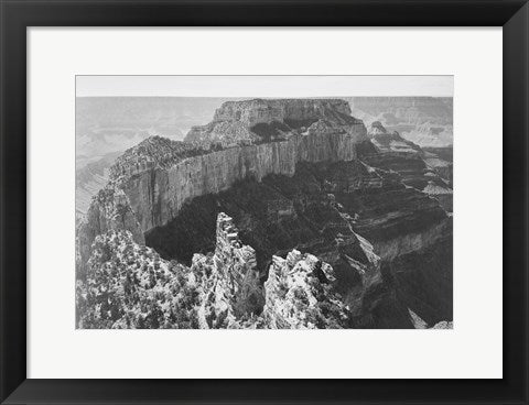 Framed Art Frame Art Close-in view of curved cliff, Grand Canyon National Park, Arizona by Ansel Adams Wall Decor 18x24 Artwork