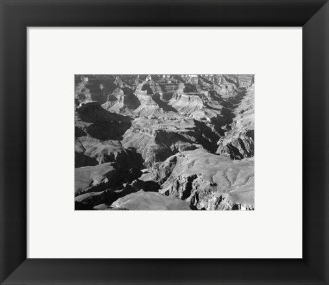 Framed Art Grand Canyon canyon and ravine by Ansel Adams Wall Decor 18x24 Artwork