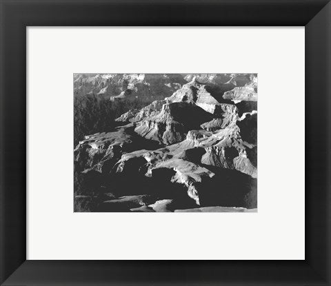 Framed Art Grand Canyon close in panorama by Ansel Adams Wall Decor 18x24 Artwork