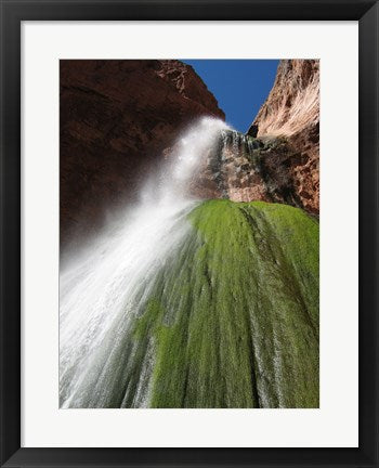 Framed Art Lower Ribbon Falls off the North Kaibab Trail in the Grand Canyon Wall Decor 18x24 Artwork