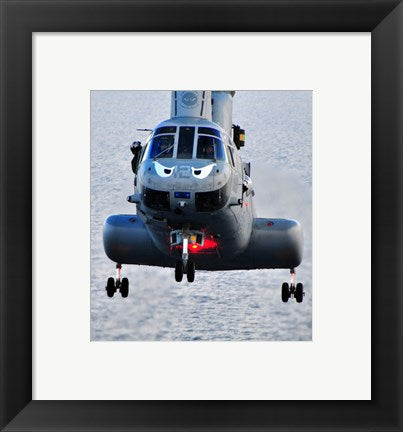Framed Art A Marine CH-46E helicopter Wall Decor 18x24 Artwork