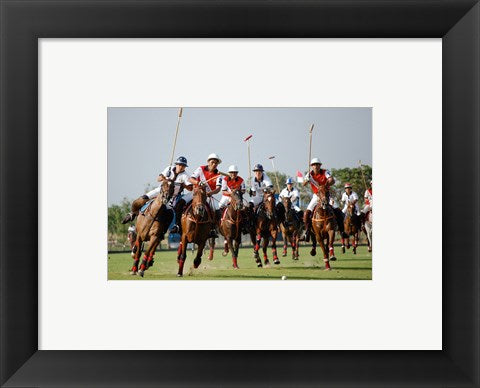 Framed Art Indonesia plays against Thailand in a round robin SEA Games 2007 Thailand Polo match Wall Decor 18x24 Artwork