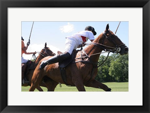 Framed Art Polo nearside swing Wall Decor 18x24 Artwork