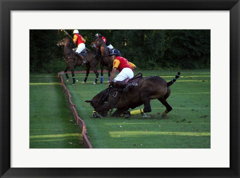 Framed Art Polo - red and yellow Wall Decor 18x24 Artwork