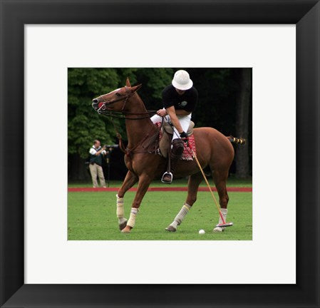 Framed Art Polosschlag Nearside forward Wall Decor 18x24 Artwork