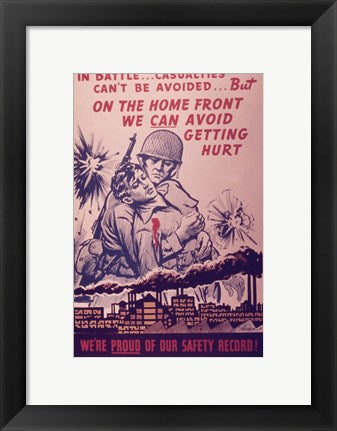 Framed Art We Can Avoid Getting Hurt Wall Decor 18x24 Artwork