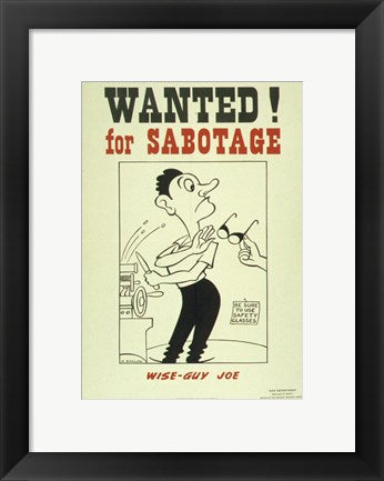 Framed Art Wear Safety Clothes Wall Decor 18x24 Artwork