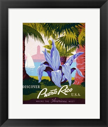 Framed Art Discover Puerto Rico Framed Art for your Home Wall Decor 18x24 Artwork