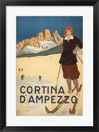Framed Art Cortina d'Ampezzo Framed Art for your Home Wall Decor 18x24 Artwork