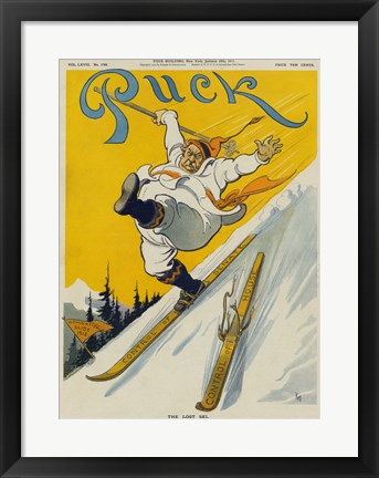 Framed Art The lost ski Wall Decor 18x24 Artwork