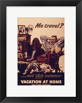 Framed Art Vacation At Home Wall Decor 18x24 Artwork