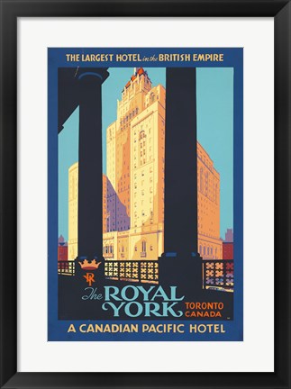 Framed Art Royal York Poster Wall Decor 18x24 Artwork