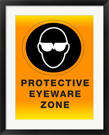 Framed Art Safety Glasses Wall Decor 18x24 Artwork