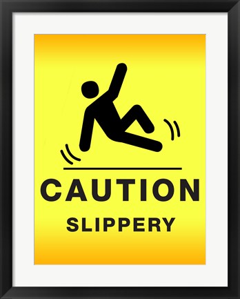 Framed Art Safety Fall Wall Decor 18x24 Artwork