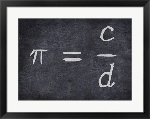 Framed Art Pi Wall Decor 18x24 Artwork