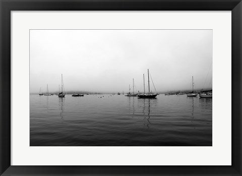Framed Art Grey day in Boothbay by Delaney Flanders Wall Decor 18x24 Artwork