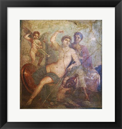 Framed Art Ares and Afrodite Framed Art for your Home Wall Decor 18x24 Artwork