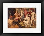 Framed Art Frame Art Frans Floris - The Judgment of Paris - Aphrodite Wall Decor 18x24 Artwork